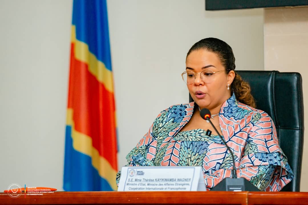 Thérèse Kayikwamba Wagner à la tribune